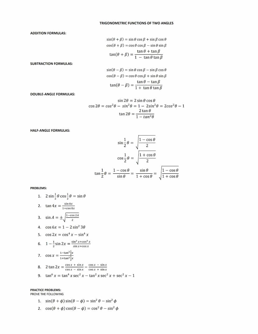 TRIGONOMETRY
Trigonometry (from Greek trigonon, "triangle" and metron, "measure") is a branch of mathematics that studies relationships invo