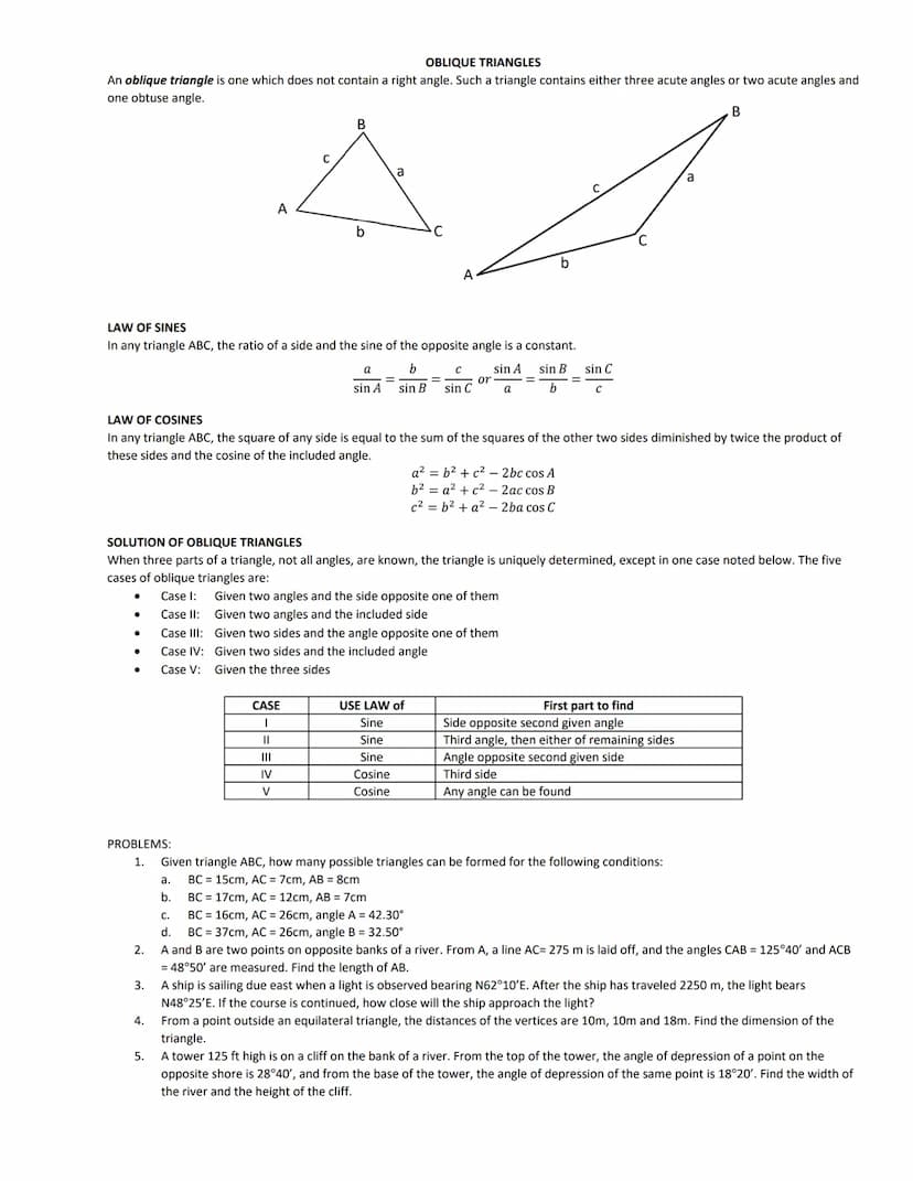 TRIGONOMETRY
Trigonometry (from Greek trigonon, "triangle" and metron, "measure") is a branch of mathematics that studies relationships invo