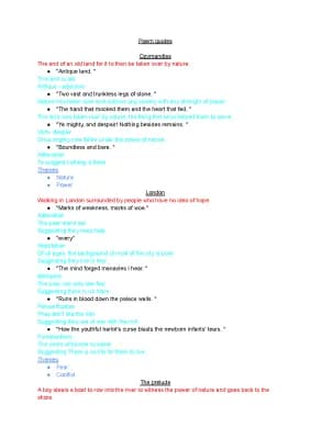 Know all of the poems for conflict thumbnail