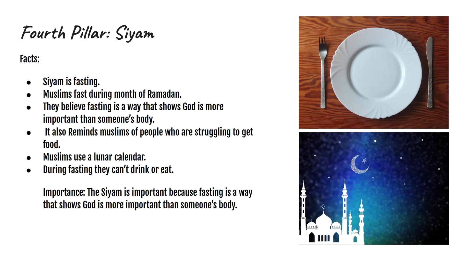 5 PILLARS OF ISLAM First Pillar: Shahadah
Facts:
Shahadah is the profession of faith.
Muslims recite the Shahada "There is no God but Allah,