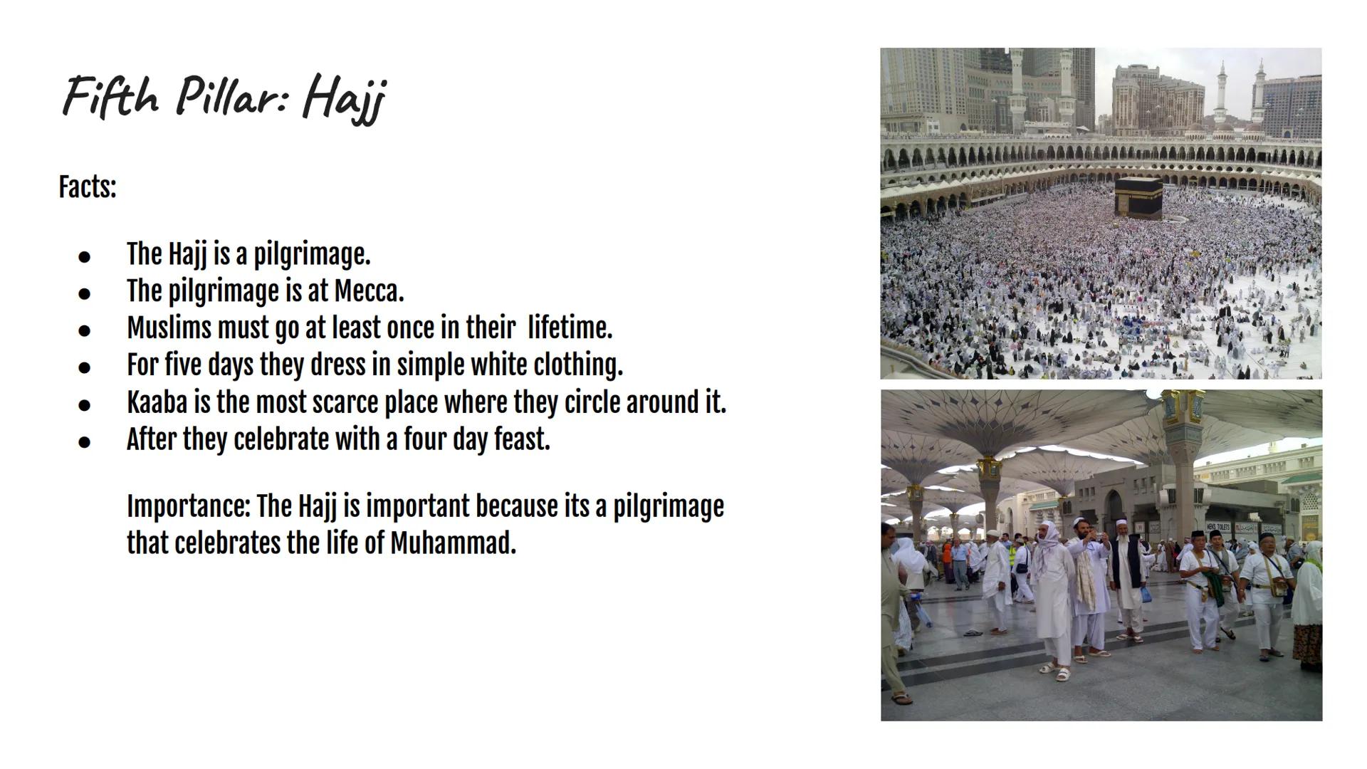 5 PILLARS OF ISLAM First Pillar: Shahadah
Facts:
Shahadah is the profession of faith.
Muslims recite the Shahada "There is no God but Allah,