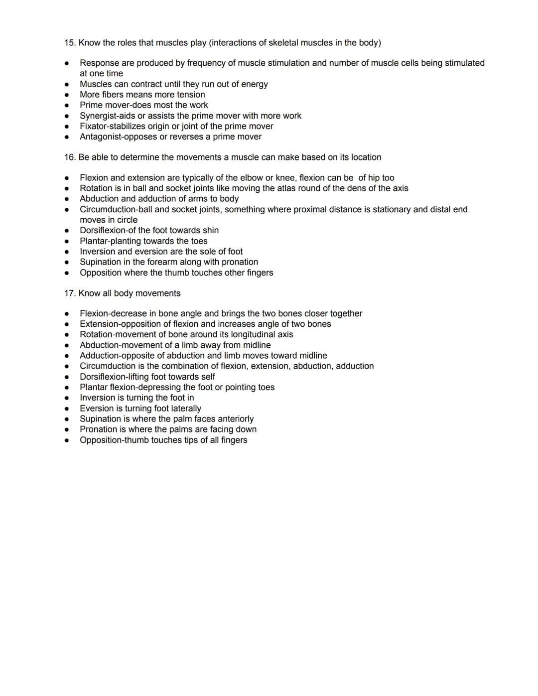 Unit Five Summative Quiz Review - The Muscular System
10 Questions, Open Resource as explained in Google Classroom; no textbook/pictures of 