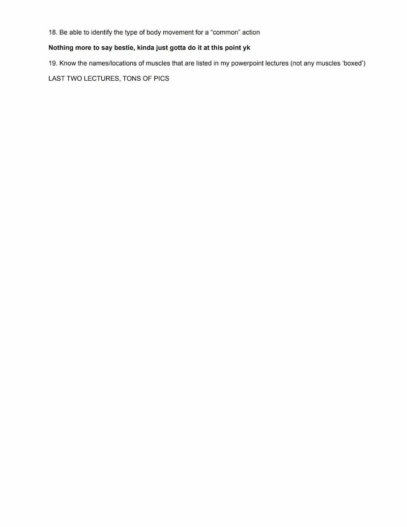Unit Five Summative Quiz Review - The Muscular System
10 Questions, Open Resource as explained in Google Classroom; no textbook/pictures of 