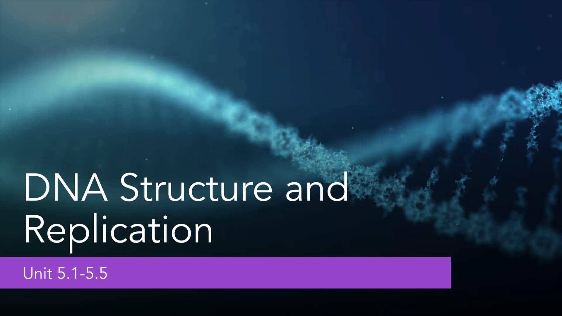 DNA Structure and
Replication
Unit 5.1-5.5 | DNA
●
• One of two types of Nucleic Acids. (Other type?)
Stands for deoxyribonucleic acid.
• It