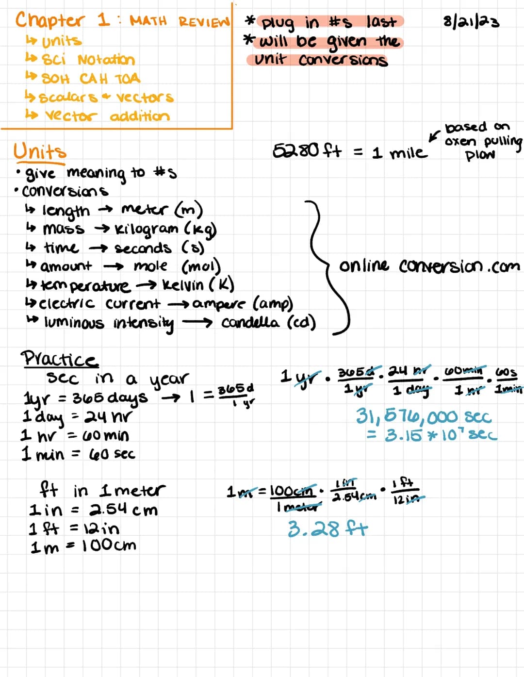 
<h2 id="unitsandscientificnotation">Units and Scientific Notation</h2>
<p>In physics, dimensional analysis is a crucial component. Dimensio