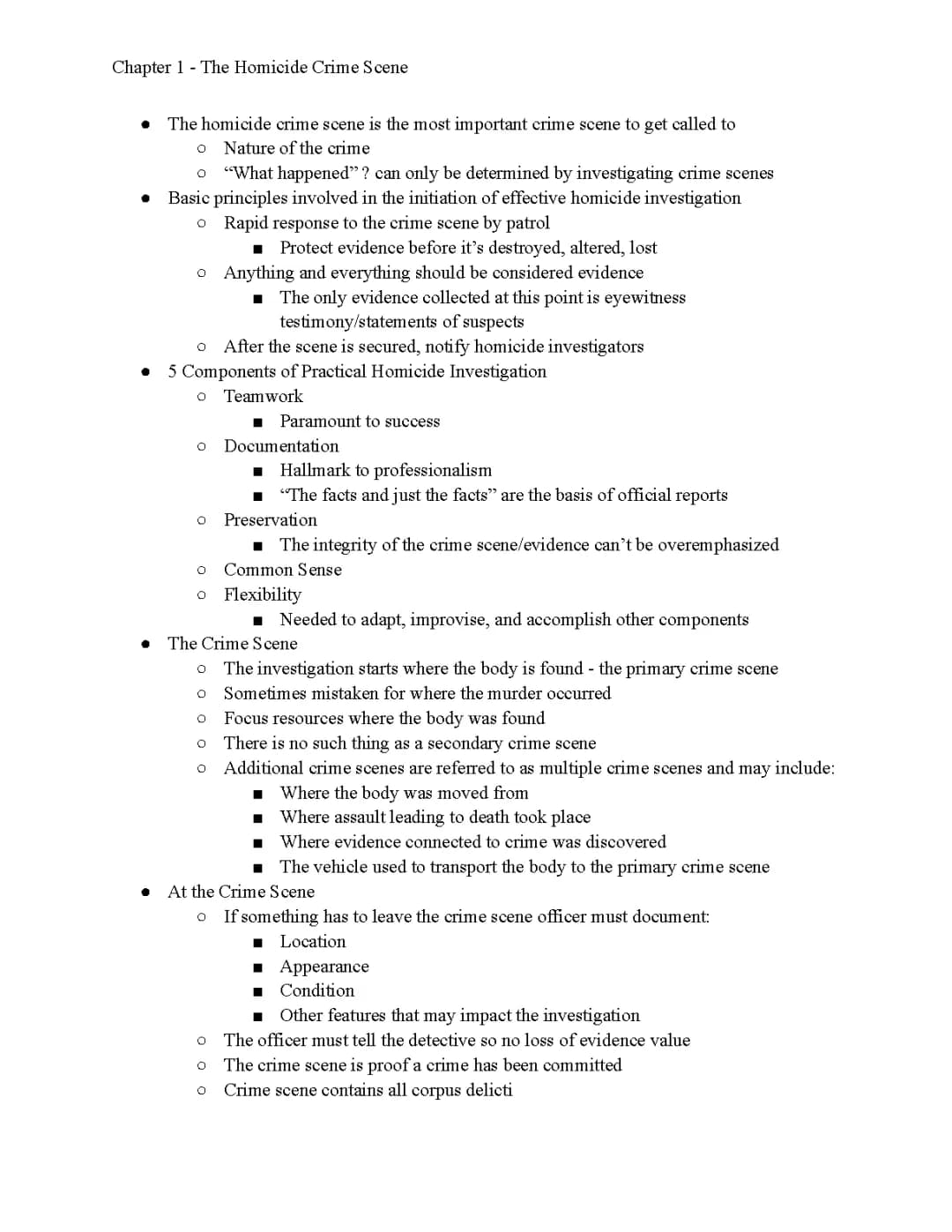 Homicide Investigation Kids Guide: Crime Scene Steps and Examples