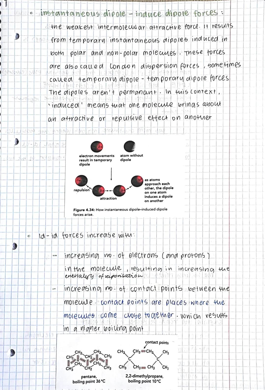 
<p>There are different types of intermolecular forces that play a crucial role in determining the properties of organic compounds. One of t