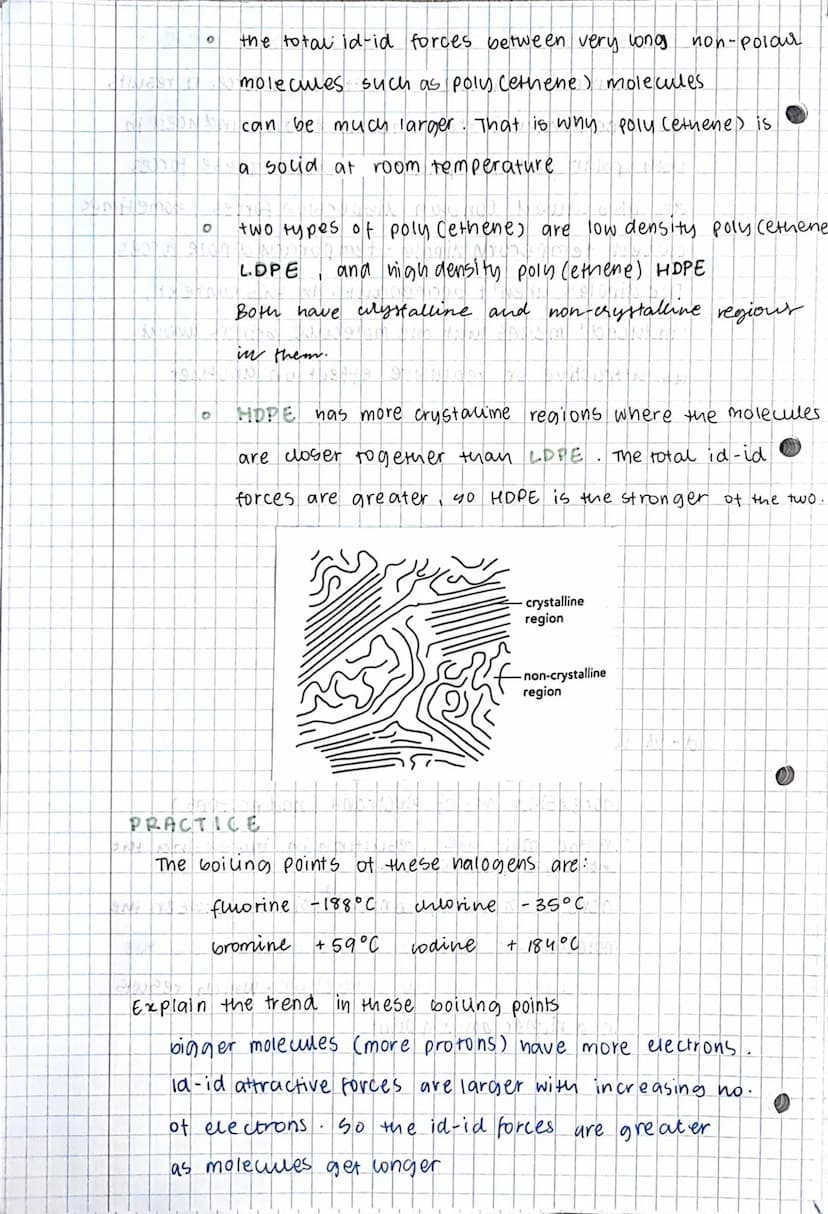 
<p>There are different types of intermolecular forces that play a crucial role in determining the properties of organic compounds. One of t