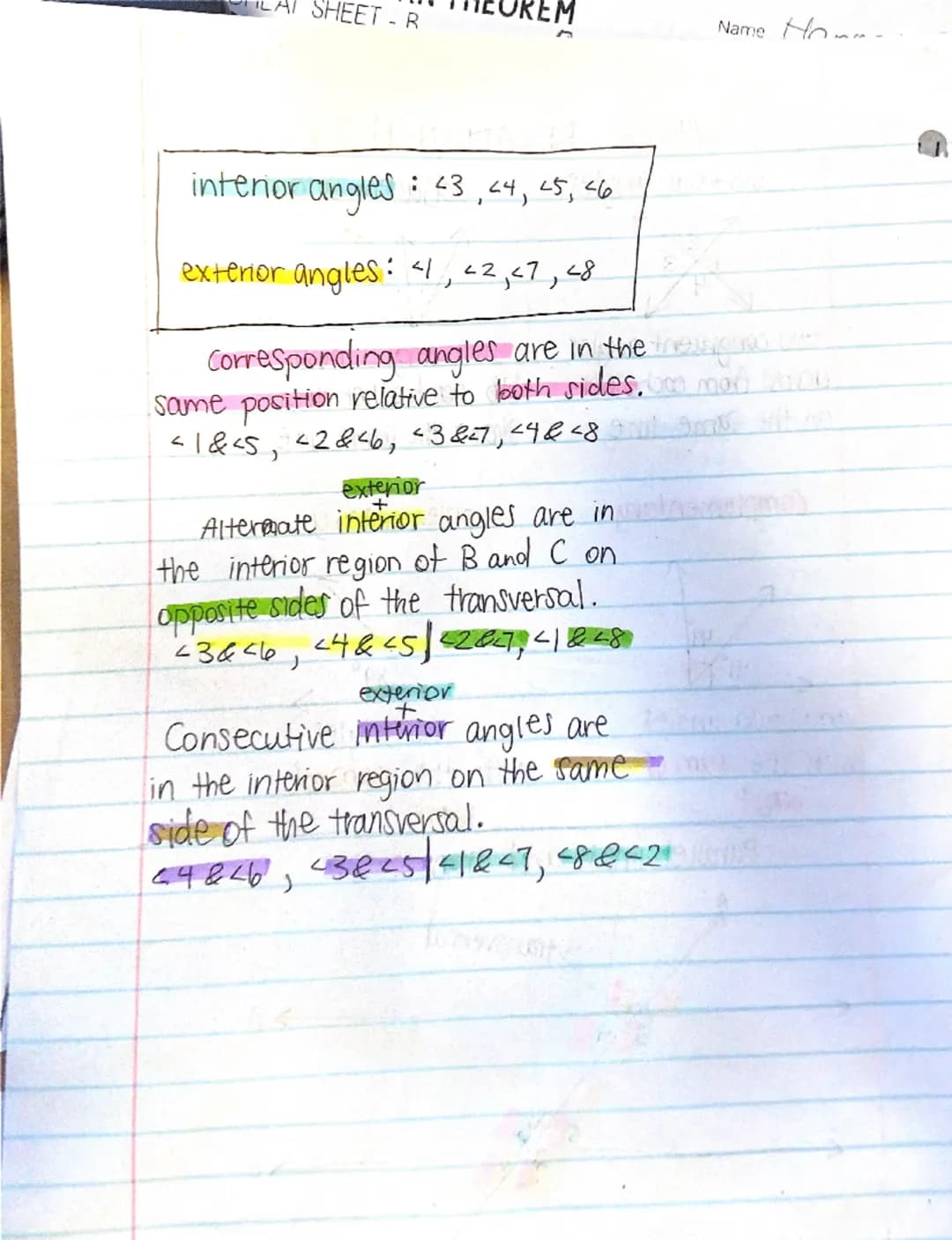 --- OCR Start ---
March 19,2025
ANGLE RELATIONSHIPS
vertical angles
adjacent angles
2
3
1
2
4
two congruent angles
across from eachother
on 