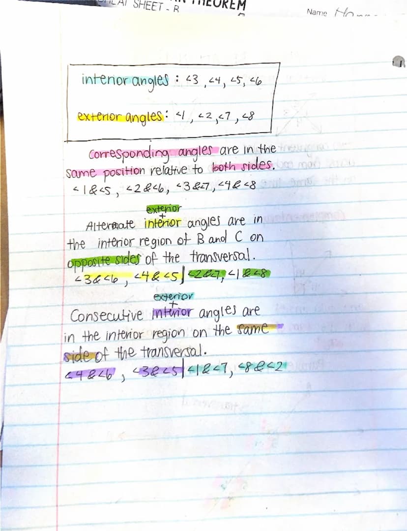 --- OCR Start ---
March 19,2025
ANGLE RELATIONSHIPS
vertical angles
adjacent angles
2
3
1
2
4
two congruent angles
across from eachother
on 