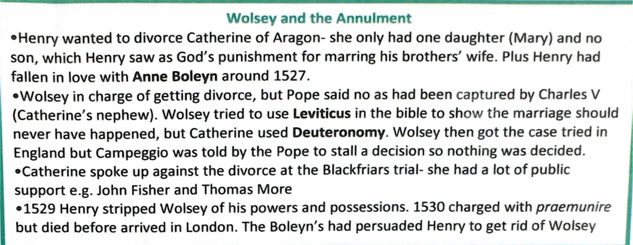 Wolsey's Policies
•Became Lord Chancellor in 1515 so was Henry's Chief Minister, and also the Archbishop of York, plus Papal Legate in 1518.