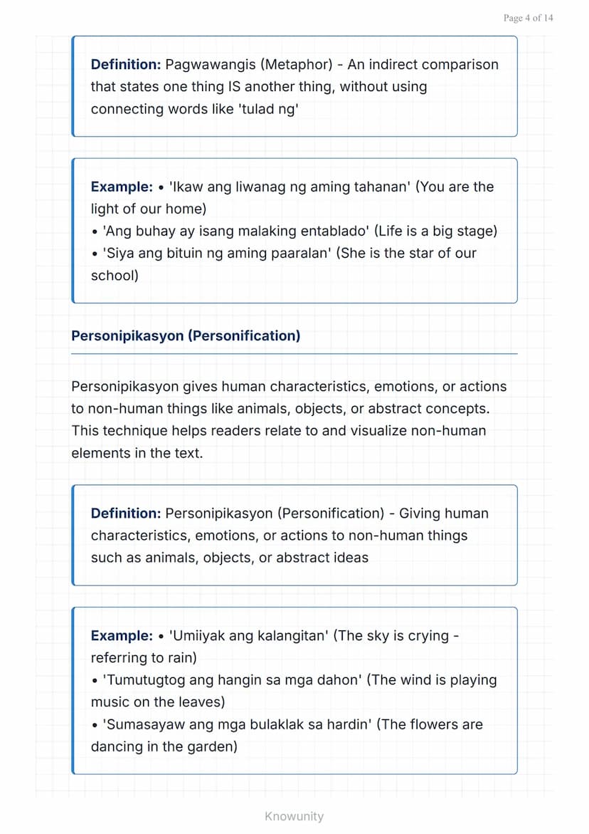 Figures of Speech in Filipino: Understanding Mga Tayutay
Master the art of Filipino figurative language and
literary devices
What You'll Lea