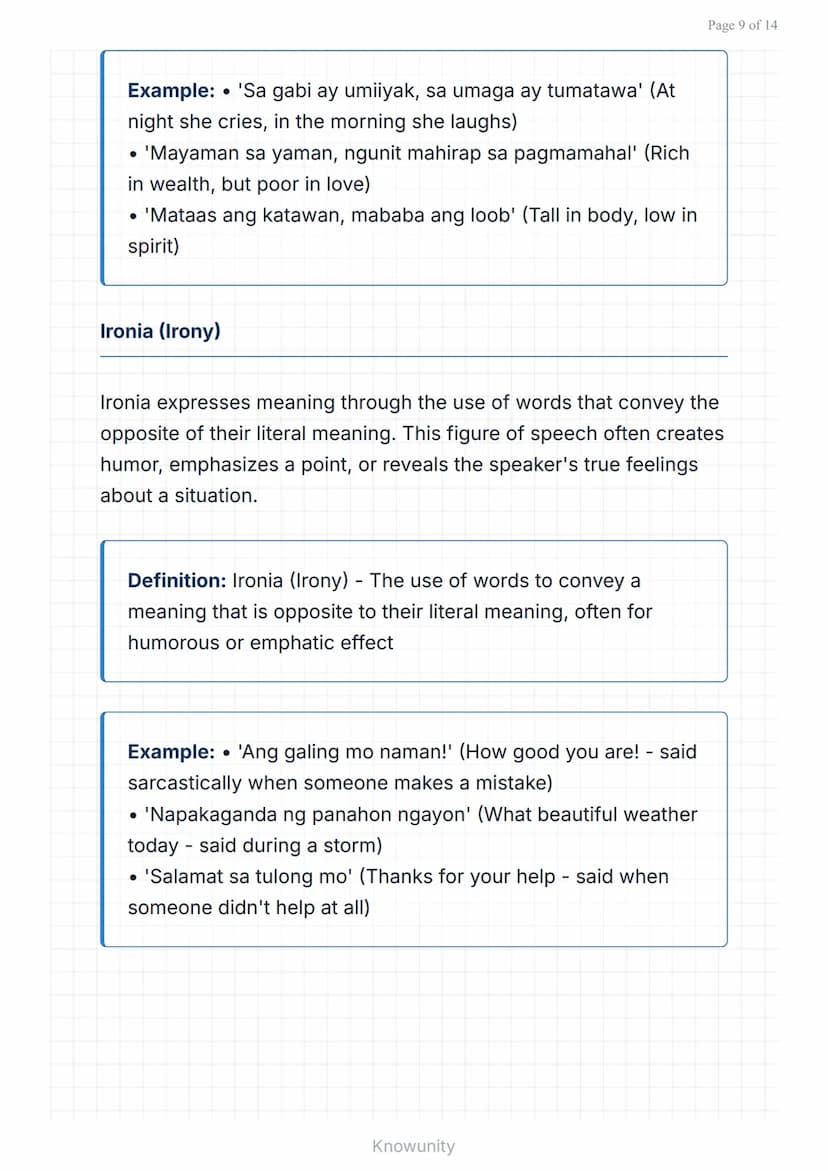 Figures of Speech in Filipino: Understanding Mga Tayutay
Master the art of Filipino figurative language and
literary devices
What You'll Lea