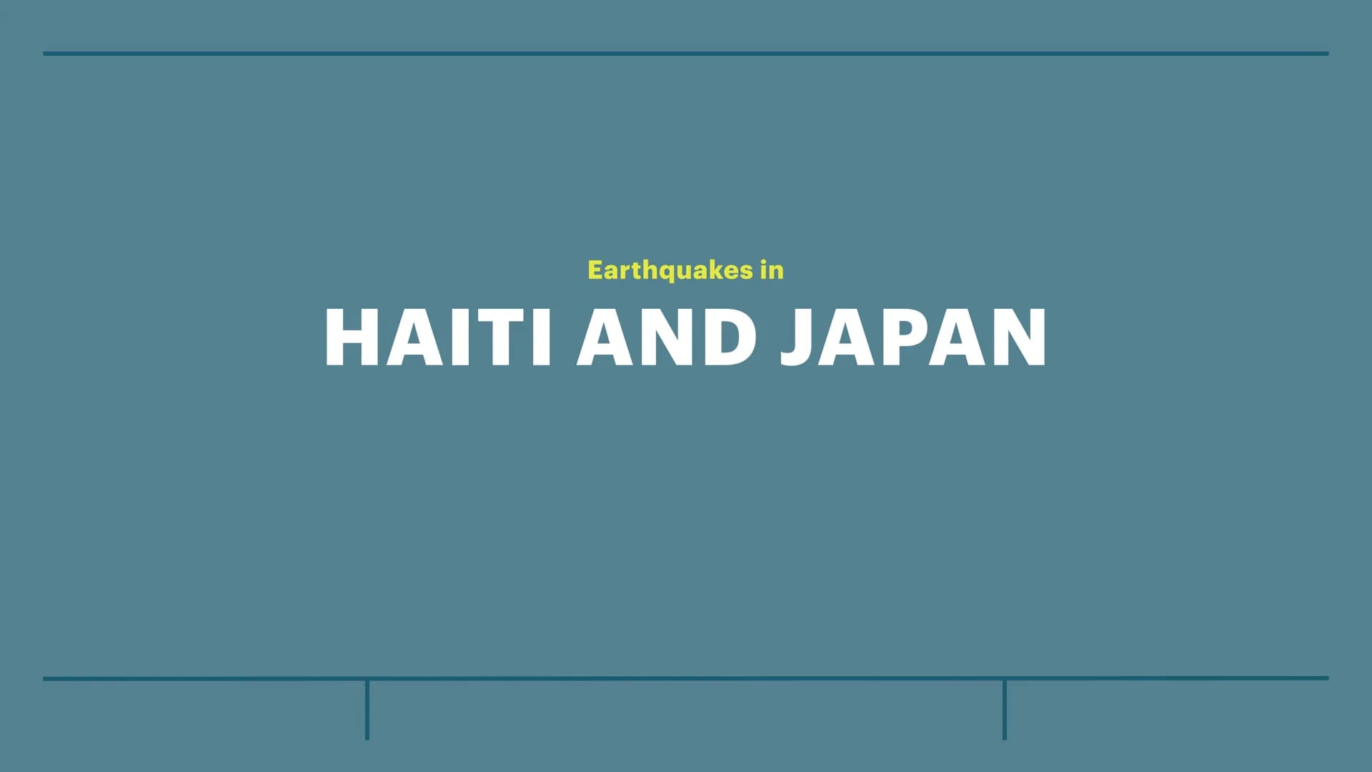 Earthquakes in
HAITI AND JAPAN Introduction to the countries
Haiti
Haiti is a country in the Caribbean that
shared the island of Hispaniola 