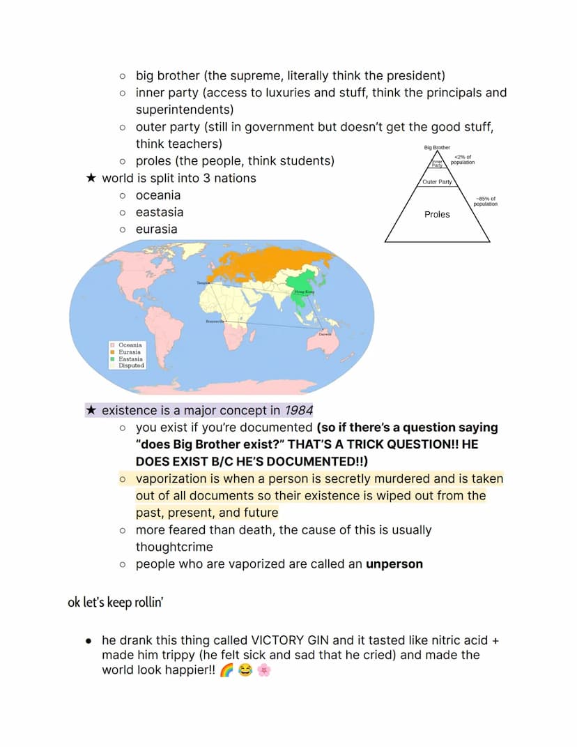 1984 by George Orwell; {Part 1 Notes }
things to know:
→ orwell rejected soviet communism
→ the book is actually the center of orwell's visi