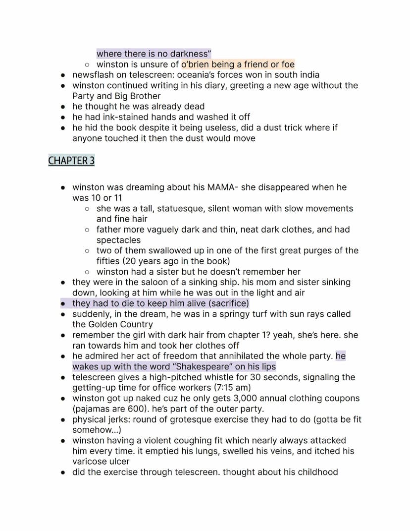 1984 by George Orwell; {Part 1 Notes }
things to know:
→ orwell rejected soviet communism
→ the book is actually the center of orwell's visi