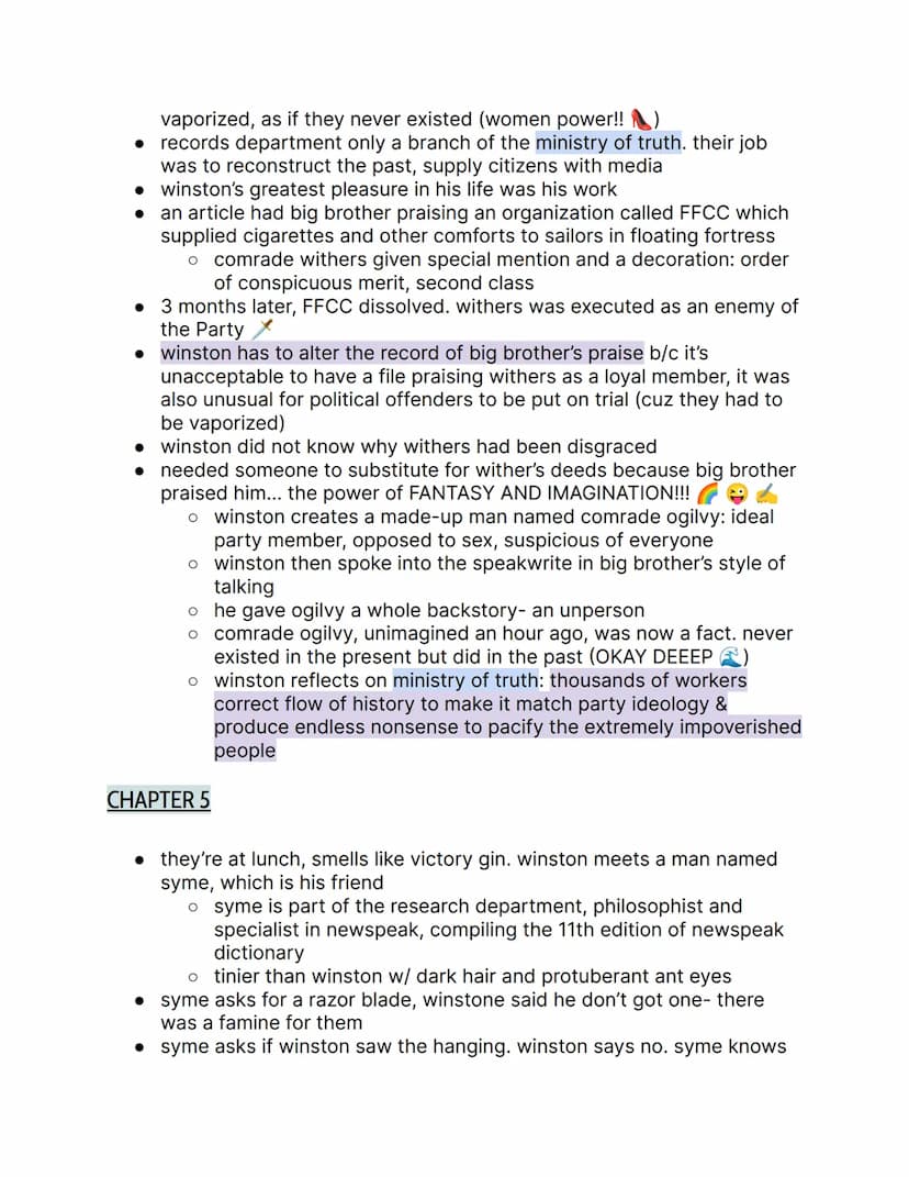 1984 by George Orwell; {Part 1 Notes }
things to know:
→ orwell rejected soviet communism
→ the book is actually the center of orwell's visi