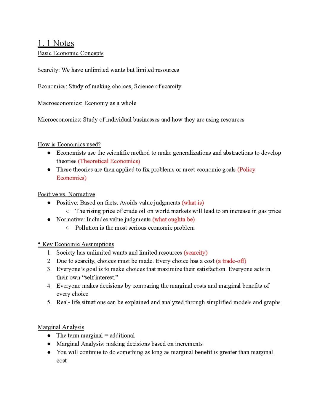 AP Macroeconomics Unit 1 & 2 Notes: Understanding Scarcity, Trade-offs, and the 4 Factors of Production