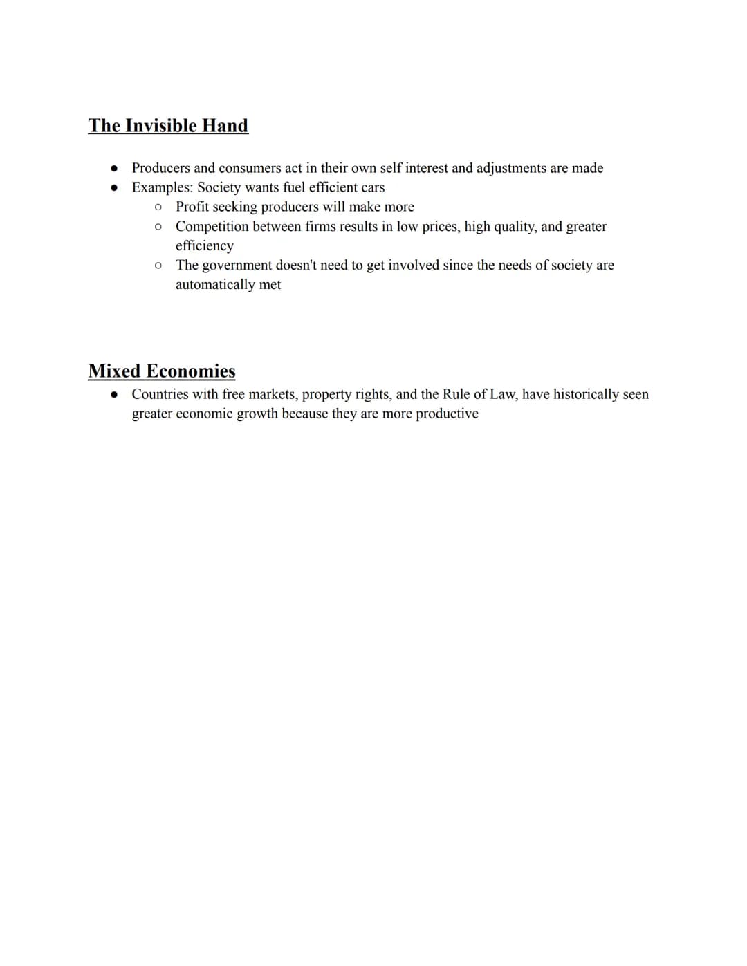 1. 1 Notes
Basic Economic Concepts
Scarcity: We have unlimited wants but limited resources
Economics: Study of making choices, Science of sc