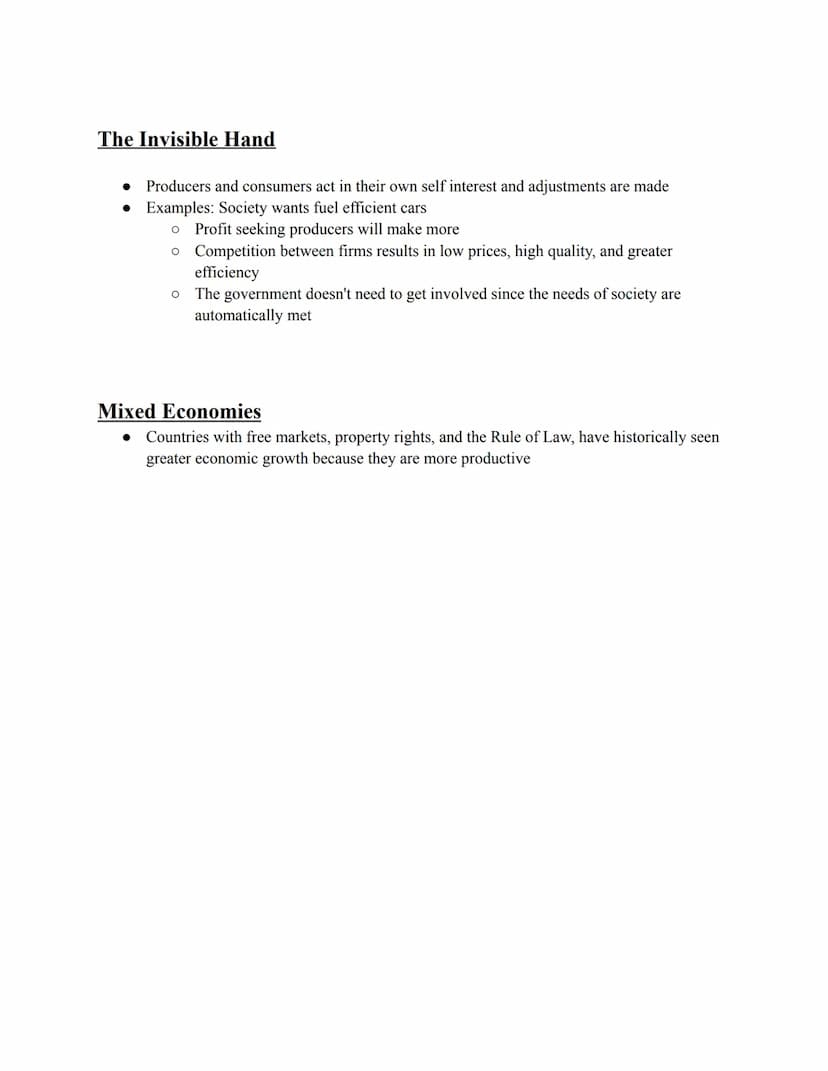 1. 1 Notes
Basic Economic Concepts
Scarcity: We have unlimited wants but limited resources
Economics: Study of making choices, Science of sc