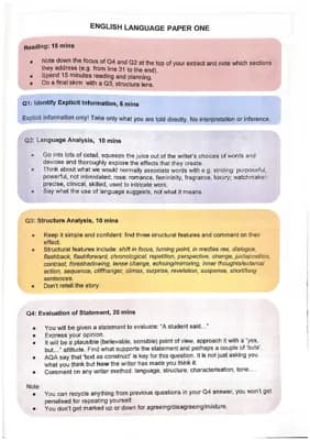 Know English language paper 1  thumbnail