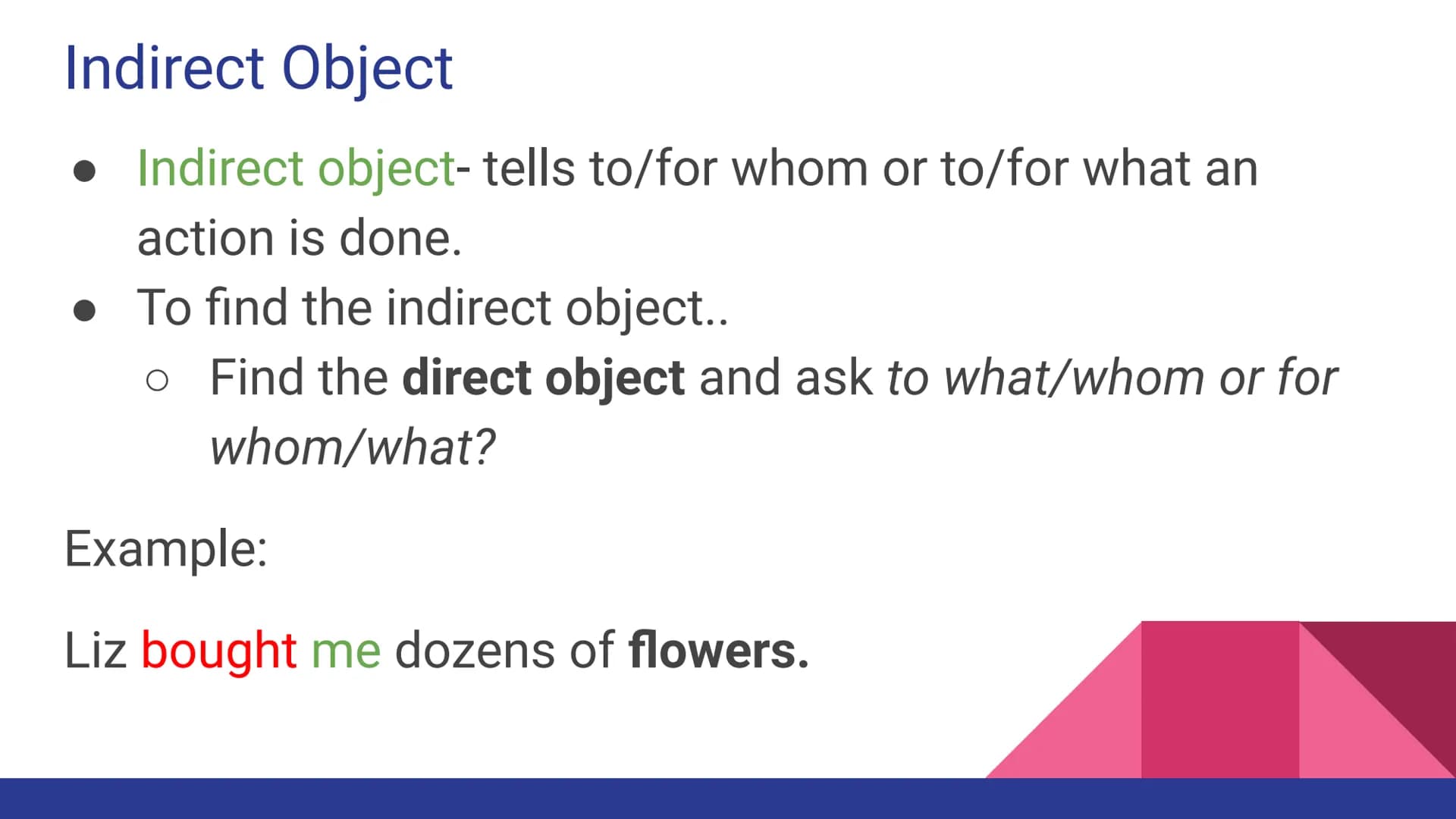 Chapter 6
Parts of a Sentence 6.1 Complete Subjects and Predicates
Sentence- a word group that expresses a complete thought.
• Subject-the p