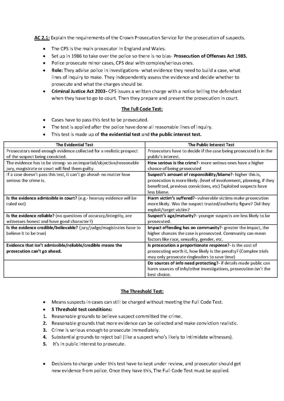 Crown Prosecutors and the Full Code Test Explained: Easy Guide
