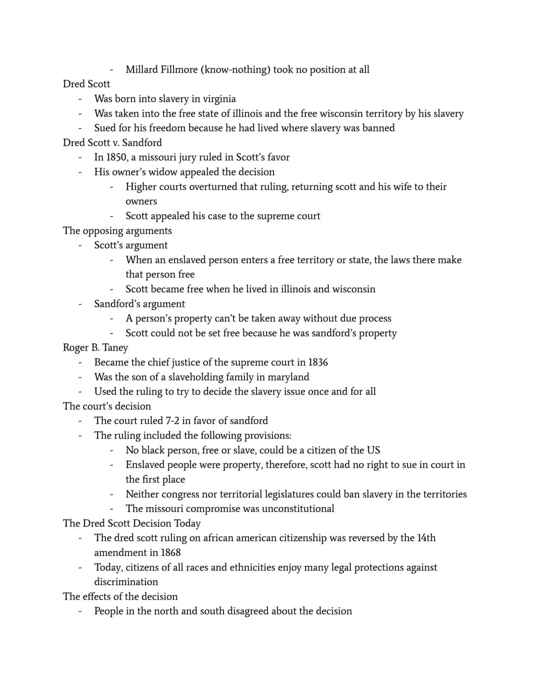 Dred Scott and the Slavery Debate
Slave States and Free States, 1819
In 1819, there were eleven slave states and eleven free states
Free and