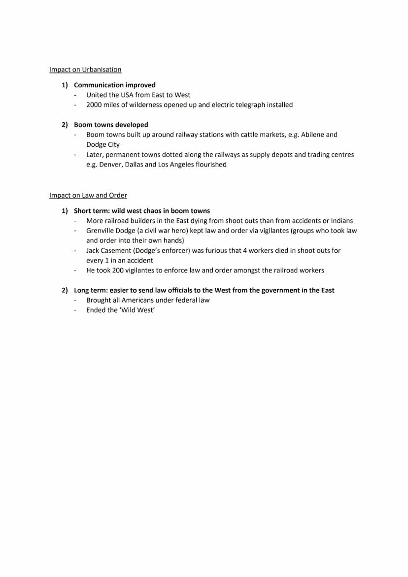Context:
●
●
Y10 History Summer Exam
The Importance of the Transcontinental Railway (1869)
Under the Fort Laramie Treaty (1851), tribes were
