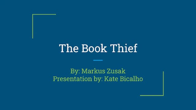 Know The Book Thief Book report thumbnail