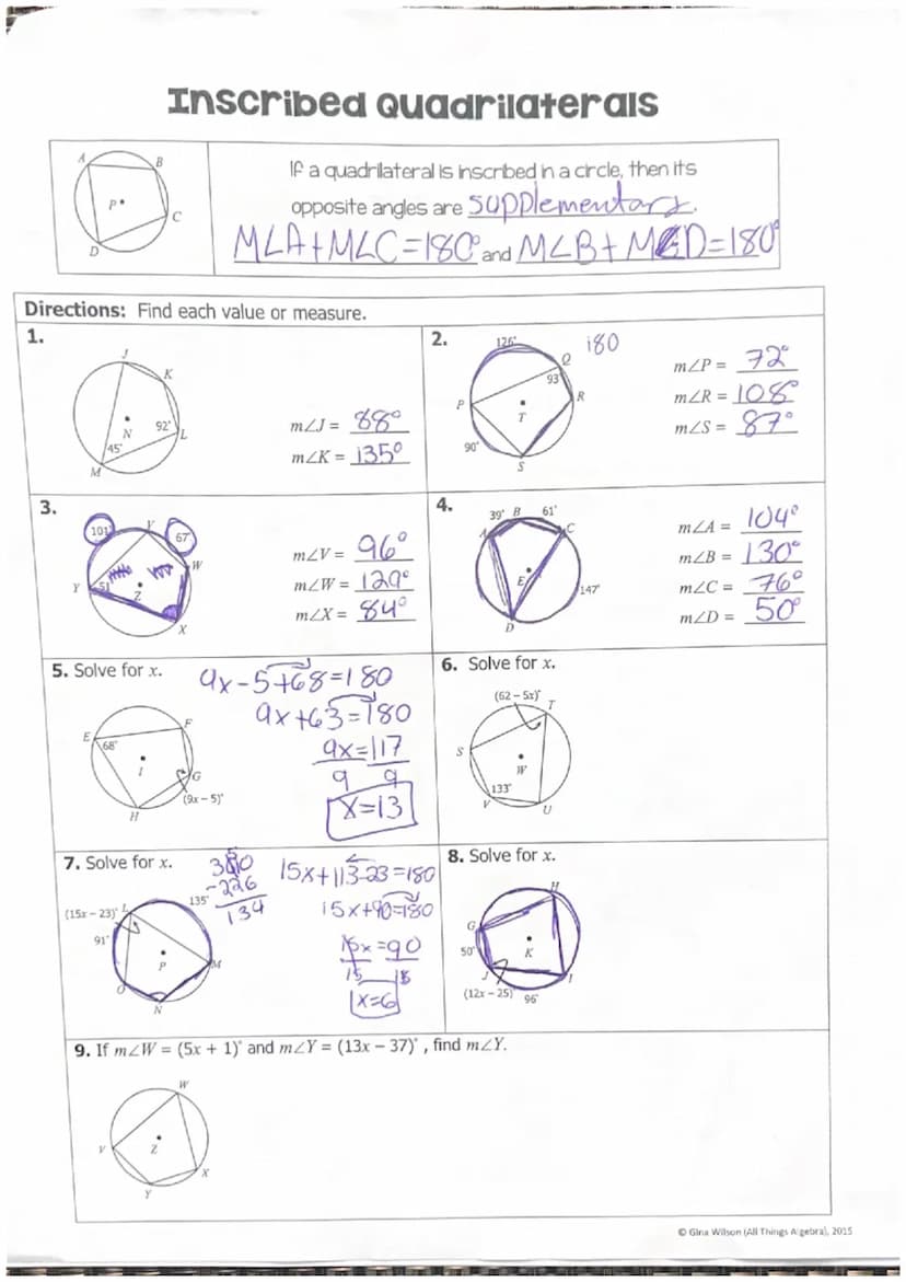 Muotes:
Name:
Topic:
• Evely B. Macias
Main Ideas/Questions
Inscribed Angles
m/ABC=
4.
1.
Intercepting
a Diameter
158
Overlapping
Arcs
V₂ MA