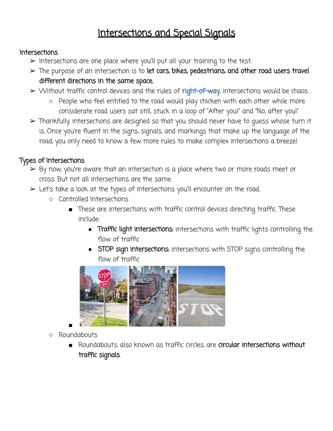 Get to Know Traffic Signals and Intersections: Roundabouts vs. Traffic Lights