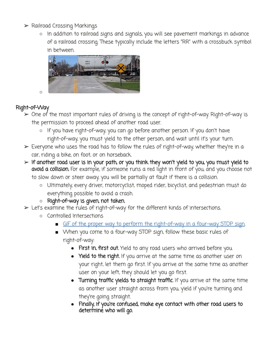 Intersections and Special Signals
Intersections
> Intersections are one place where you'll put all your training to the test.
The purpose of