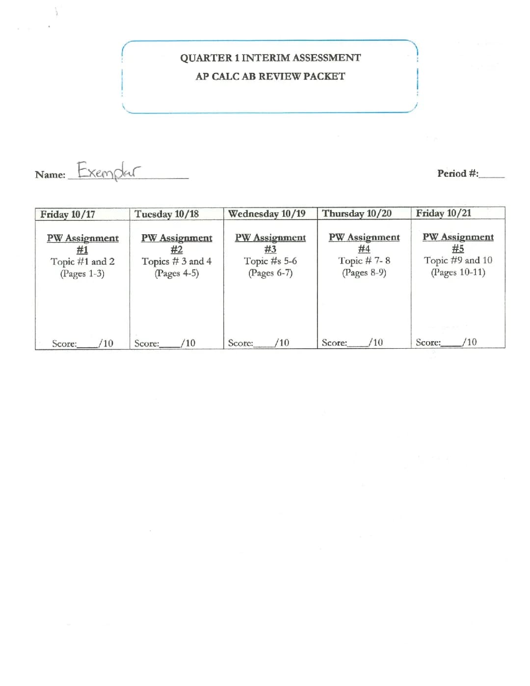 AP Calculus AB: Study Guide, Review Packet & Answer Keys with Step-by-Step Solutions