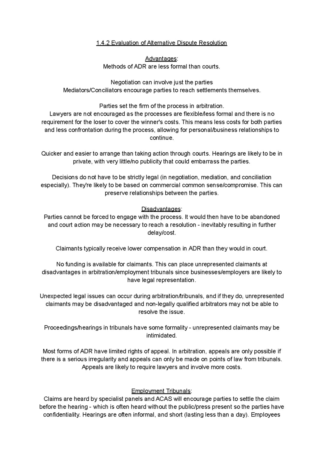 Understanding Judicial Assessment, Employment Tribunal Rules, and ADR