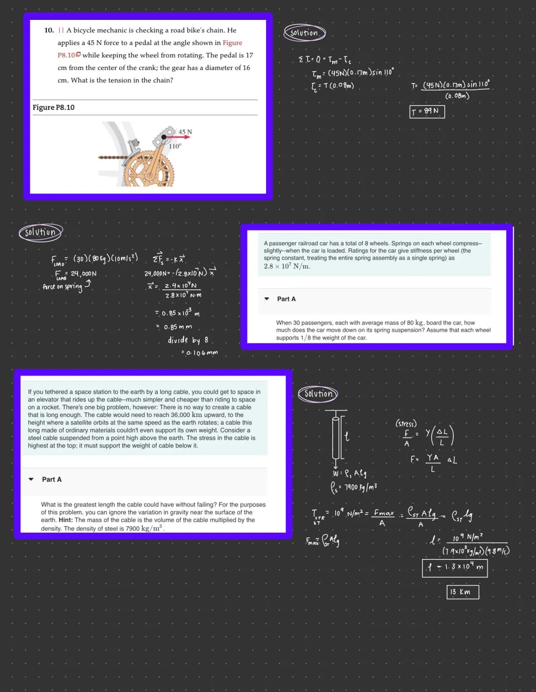 F
Chapter 7-
examples:
7. ||||| A turntable rotates counterclockwise at 78 rpm. A speck
of dust on the turntable is at 0 = 0.45 rad at t = 0