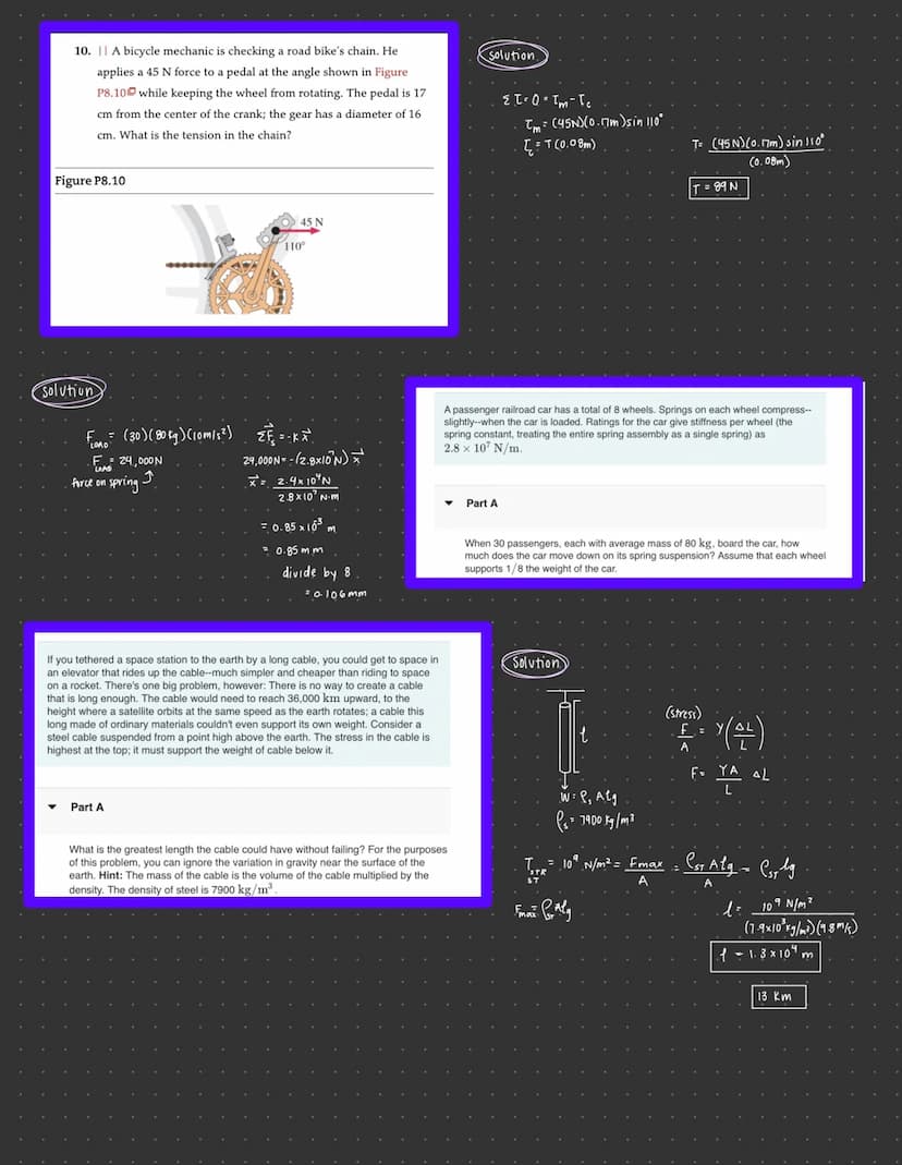 F
Chapter 7-
examples:
7. ||||| A turntable rotates counterclockwise at 78 rpm. A speck
of dust on the turntable is at 0 = 0.45 rad at t = 0
