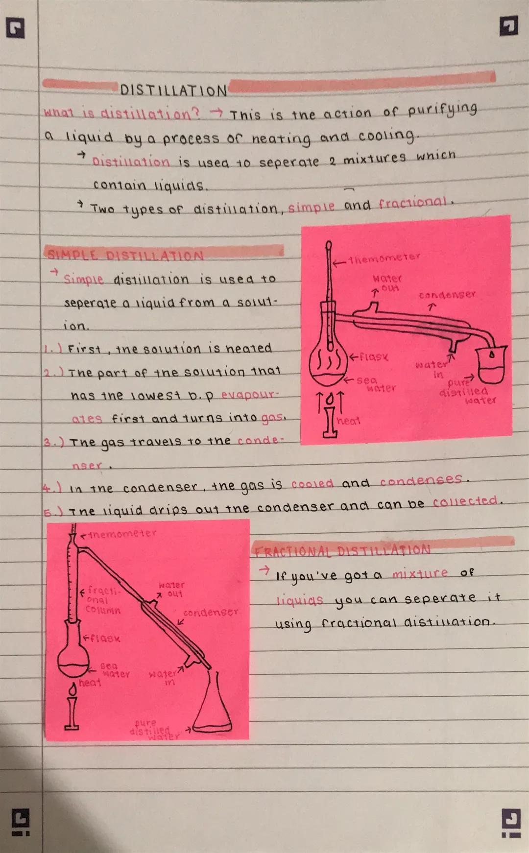 DISTILLATION
what is distillation? This is the action of purifying.
a liquid by a process of neating and cooling.
Distillation is used to se