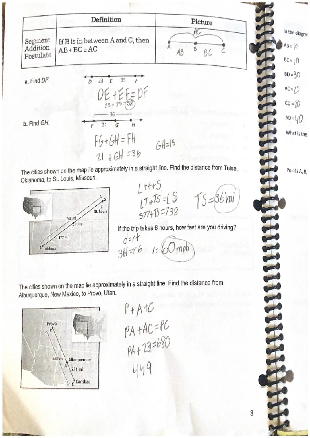 1.1 Points, Lines, and Planes
Point
Line
Plane
Collinear
Points
Coplanar
Points
Geometry
Chapter 1- Basics of Geometry
Definition
location w