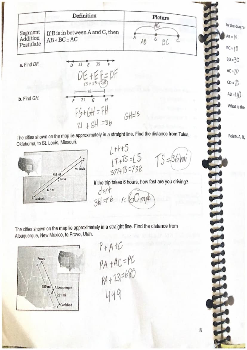 1.1 Points, Lines, and Planes
Point
Line
Plane
Collinear
Points
Coplanar
Points
Geometry
Chapter 1- Basics of Geometry
Definition
location w