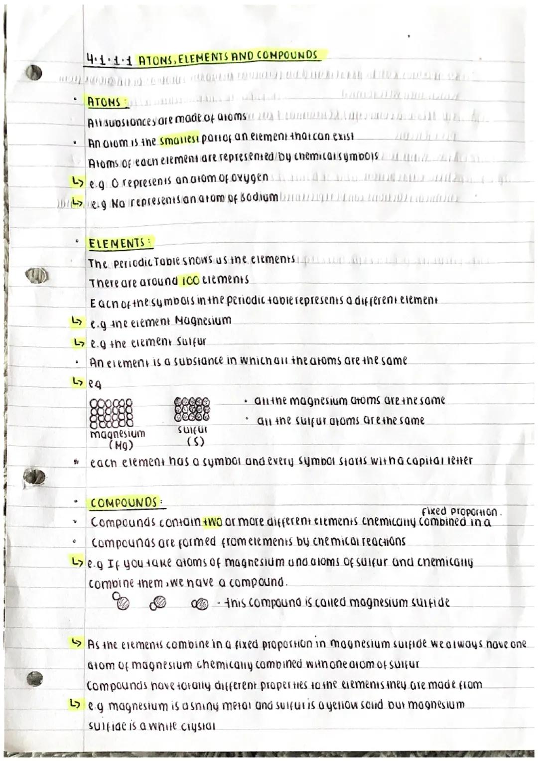 V
ATONS
All substances are made of atoms du
An alom is the smallest part of an element that can exist.
Atoms of each element are represented