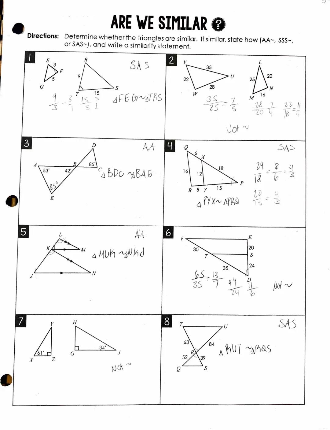 Determining similarity 