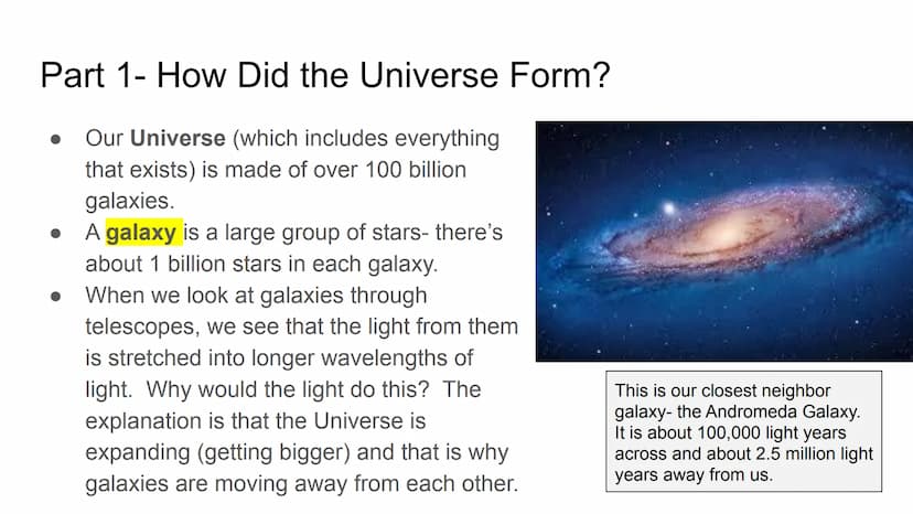 How did the Universe &
Solar System form? theory
A theory in science is a widely accepted explanation of observations and phenomena.
A theor