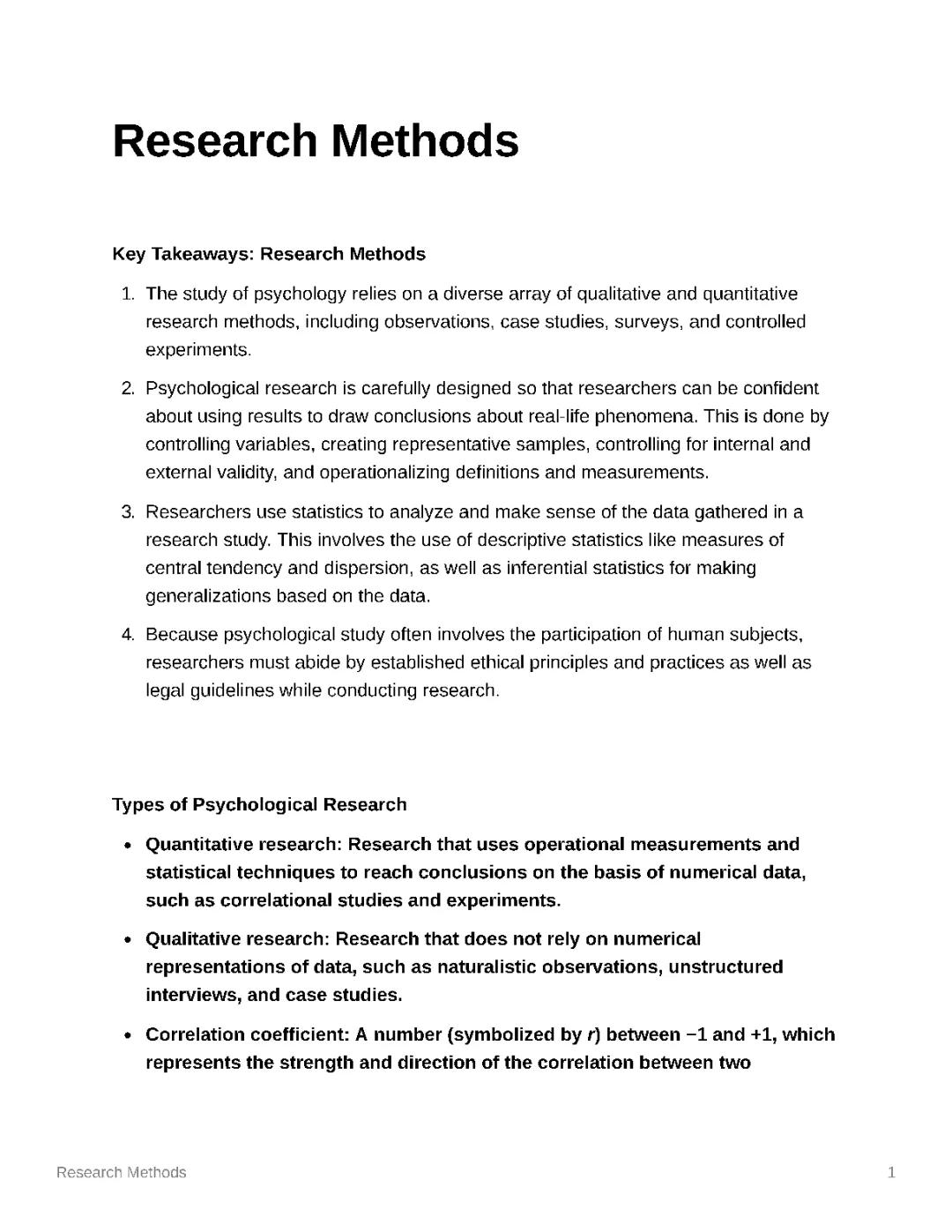 Research Methods