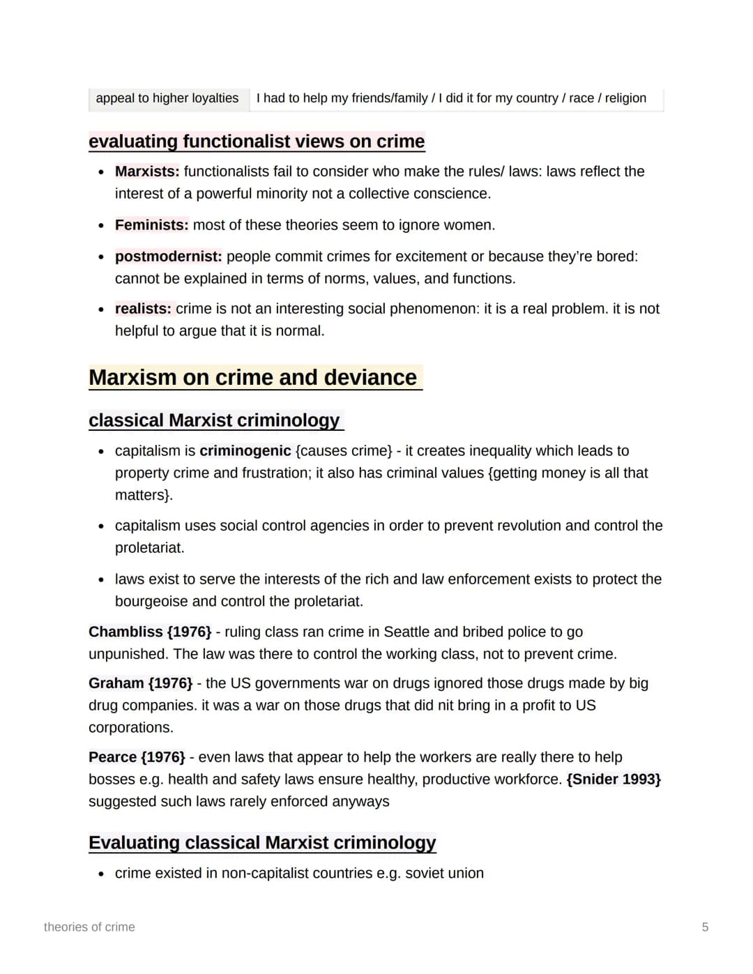 theories of crime
functionalists on crime and deviance
Durkheim on deviance
deviance is:
• functional, normal, inevitable
• there would be d