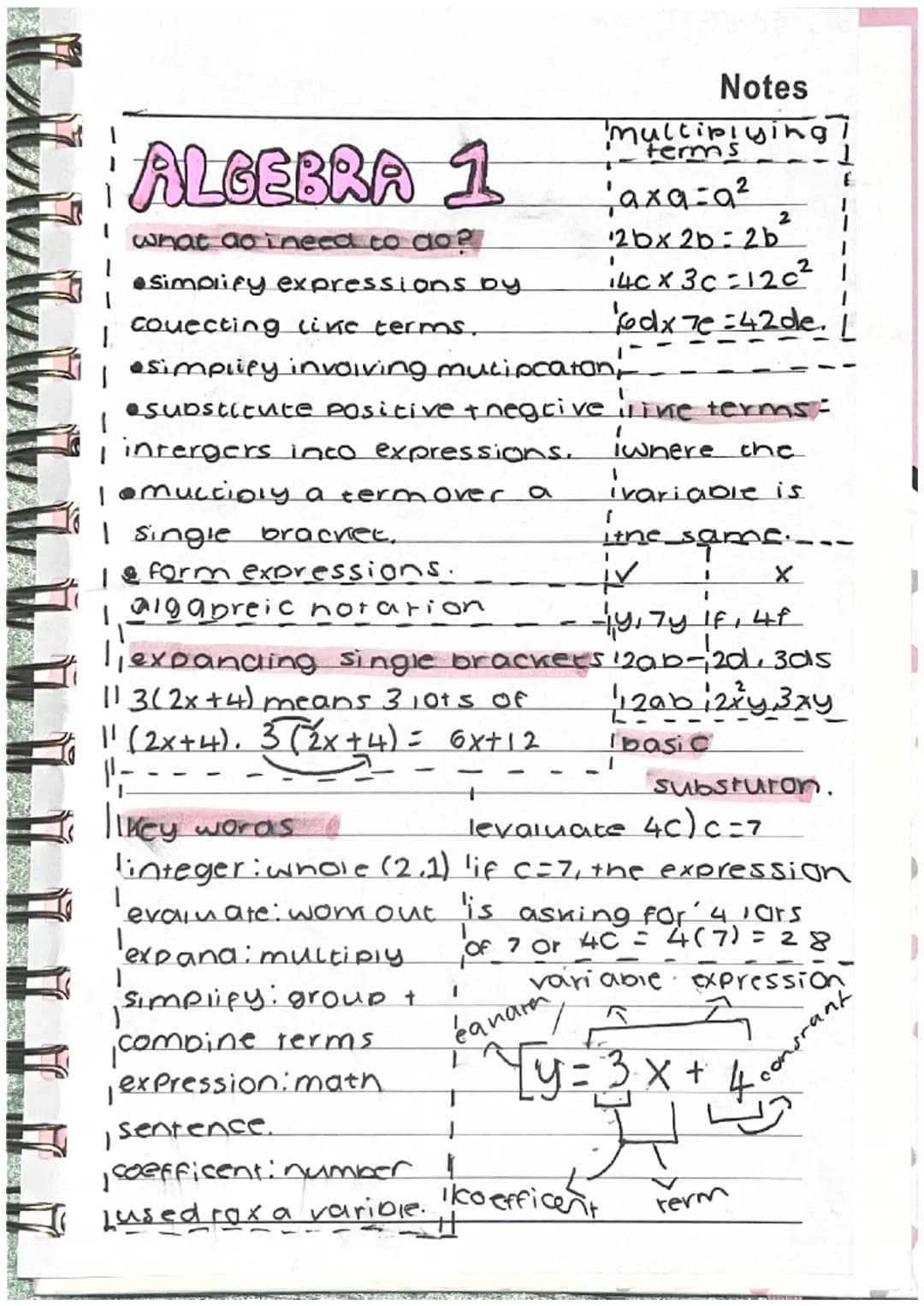 Du w zw r
ALGEBRA 1
what do ineed to do?
●Simplify expressions by
couecting like terms.
•simplify involving mutipcaton,
•Substitute Positive