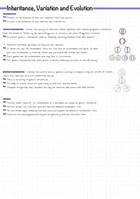 Know Inheritance, variation and evolution  thumbnail