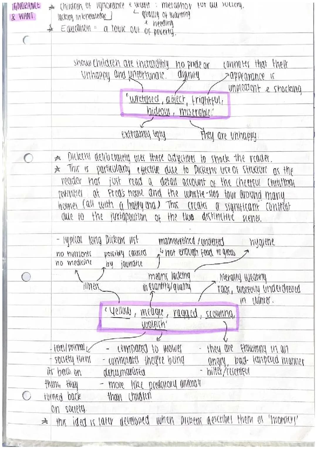 ACC- ignorance and want key quotes and annotation