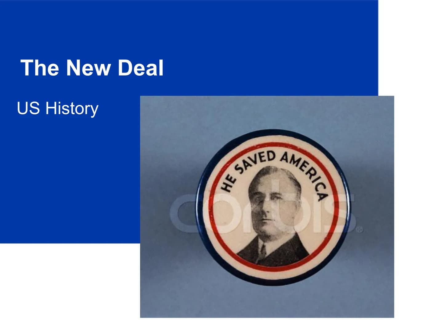 The New Deal
US History
SAVED
HE
AMERICA The "Old Deal"
What?
● President
Hoover's
reaction to the
Great
Depression
1
IS.
President Herbert 