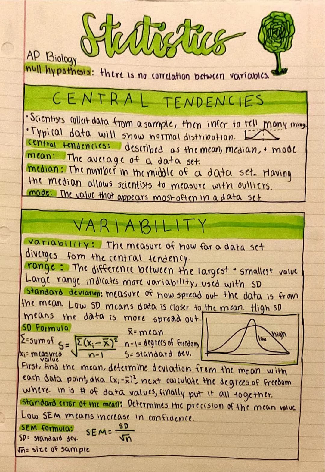 
<h2 id="nullhypothesispractice">Null Hypothesis Practice</h2>
<p>An example of null hypothesis in AP Biology is that there is no correlatio